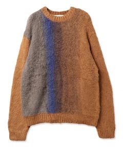 GRADATION KNIT/ニット/ブラウン