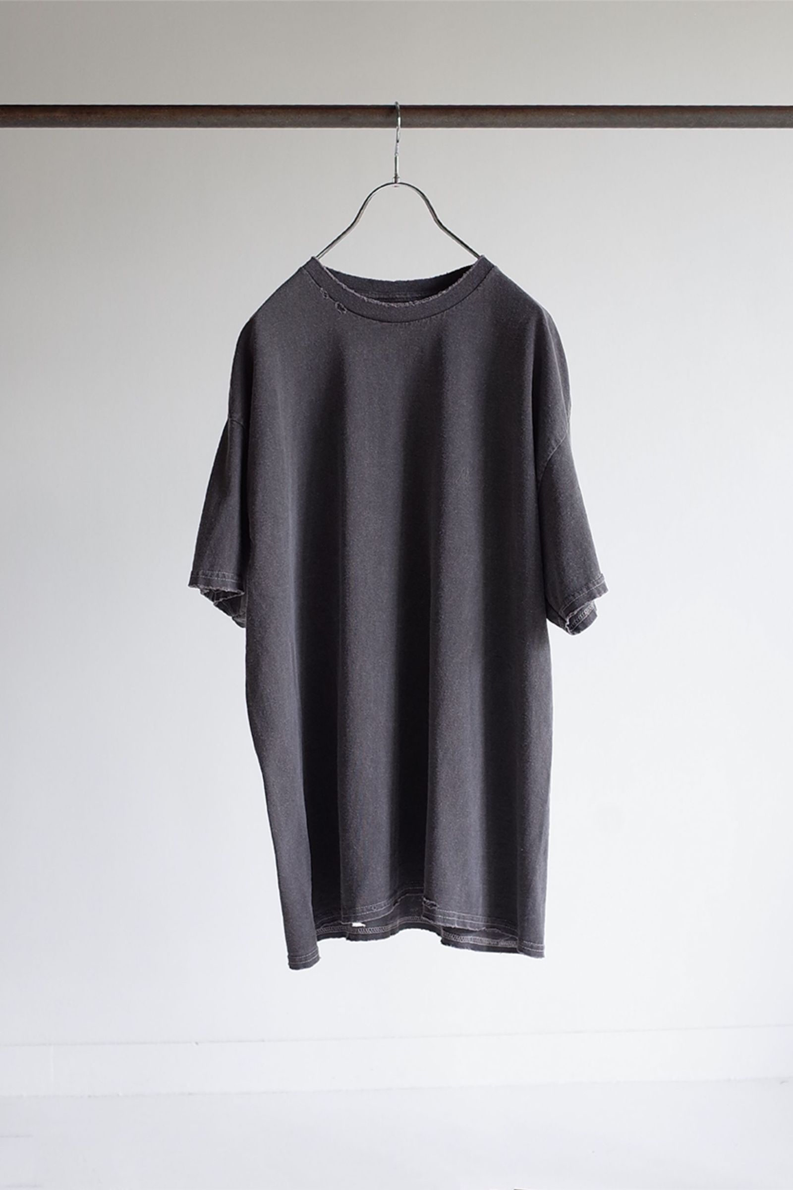 ANCELLM - 【再入荷】EMBROIDERY DYED T-SHIRT/F.BLACK | NapsNote