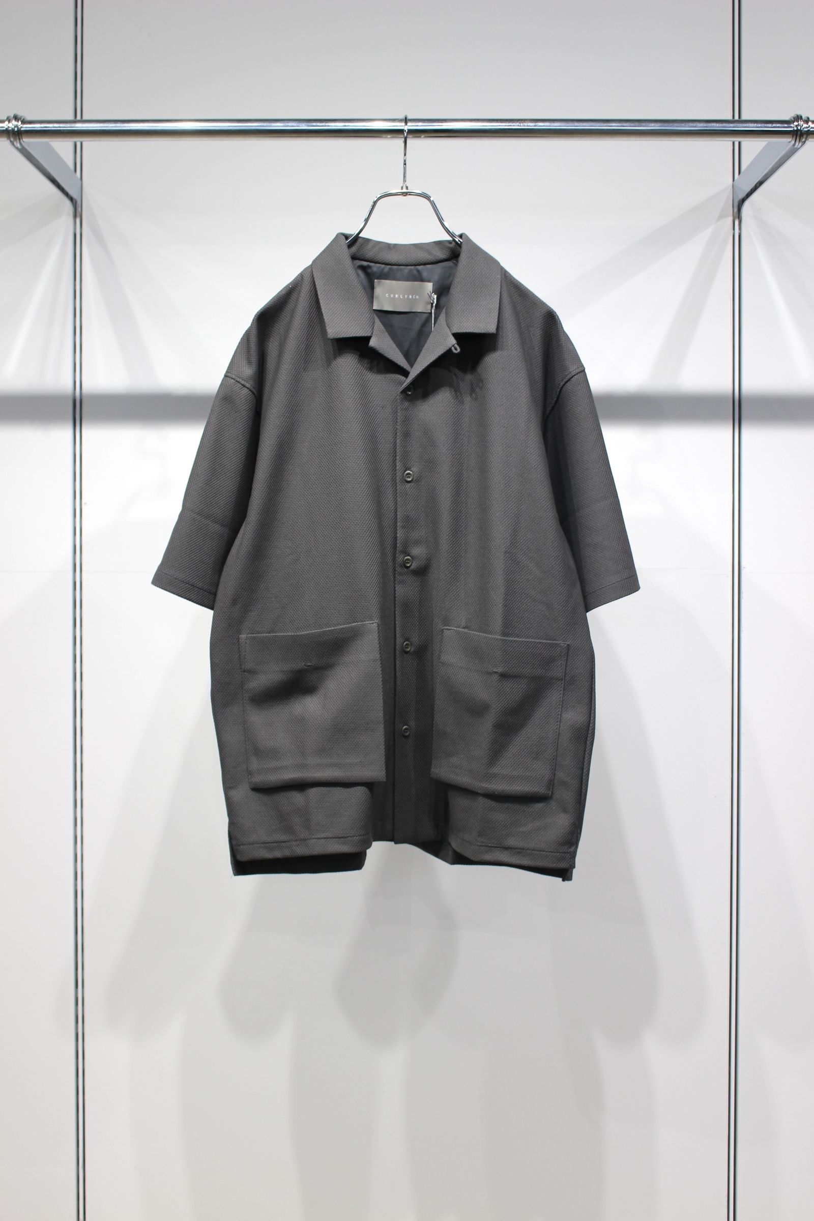 BIRD'S EYE JERSEY OPEN-COLLAR SHIRT | MOSS KHAKI | シャツ