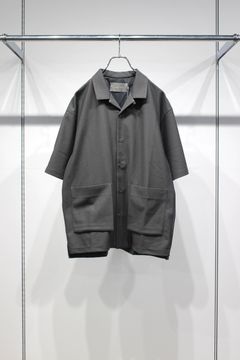 BIRD'S EYE JERSEY OPEN-COLLAR SHIRT | MOSS KHAKI | シャツ