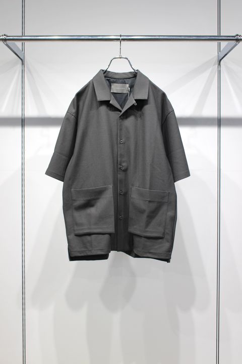 BIRD'S EYE JERSEY OPEN-COLLAR SHIRT | MOSS KHAKI | シャツ