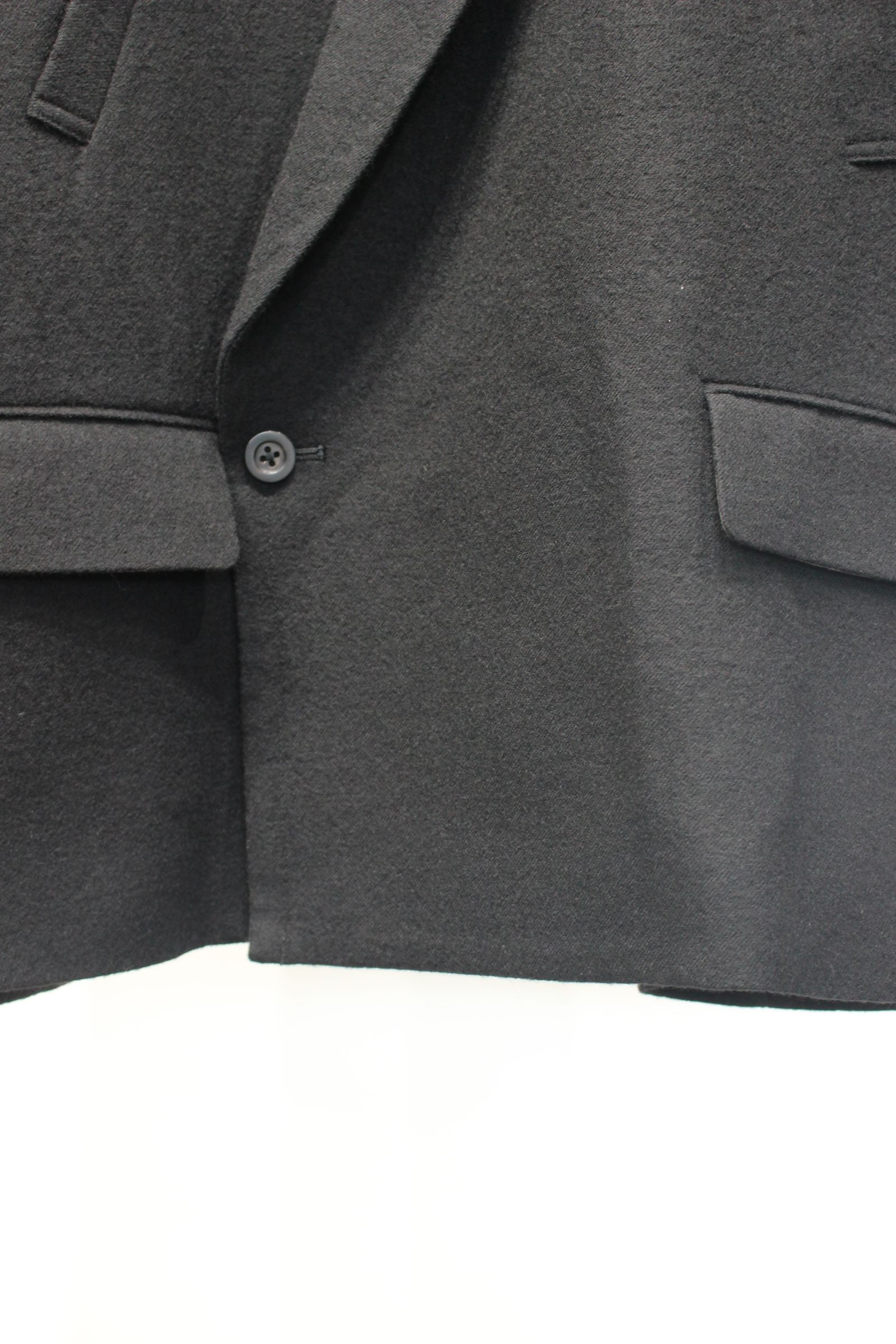 DOUBLE TAILORED JACKET | WOOL SLACKS | BLACK | セットアップ