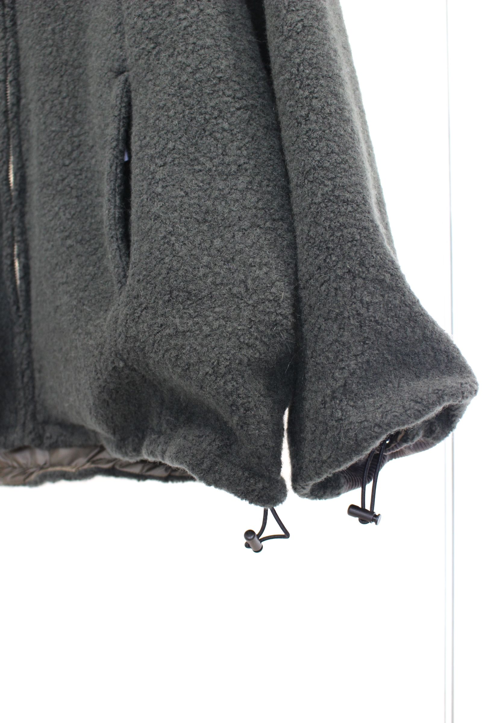 BISHU ANGORA PILE JERSEY Reversible Blouson/OLIVE/ボアブルゾン