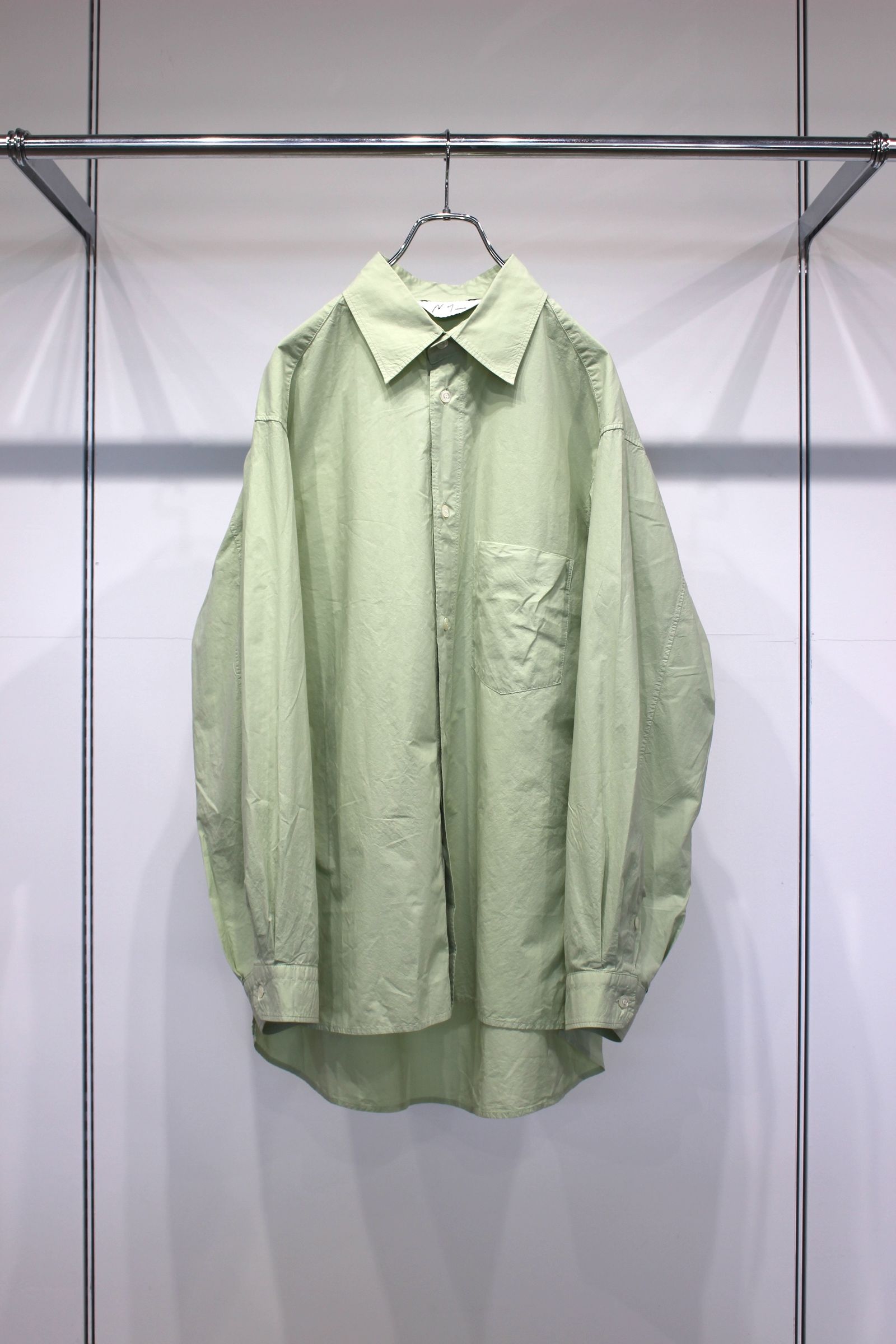 [ラスト1点] SHRINK OVER SHIRT | GRAYMINT | シャツ