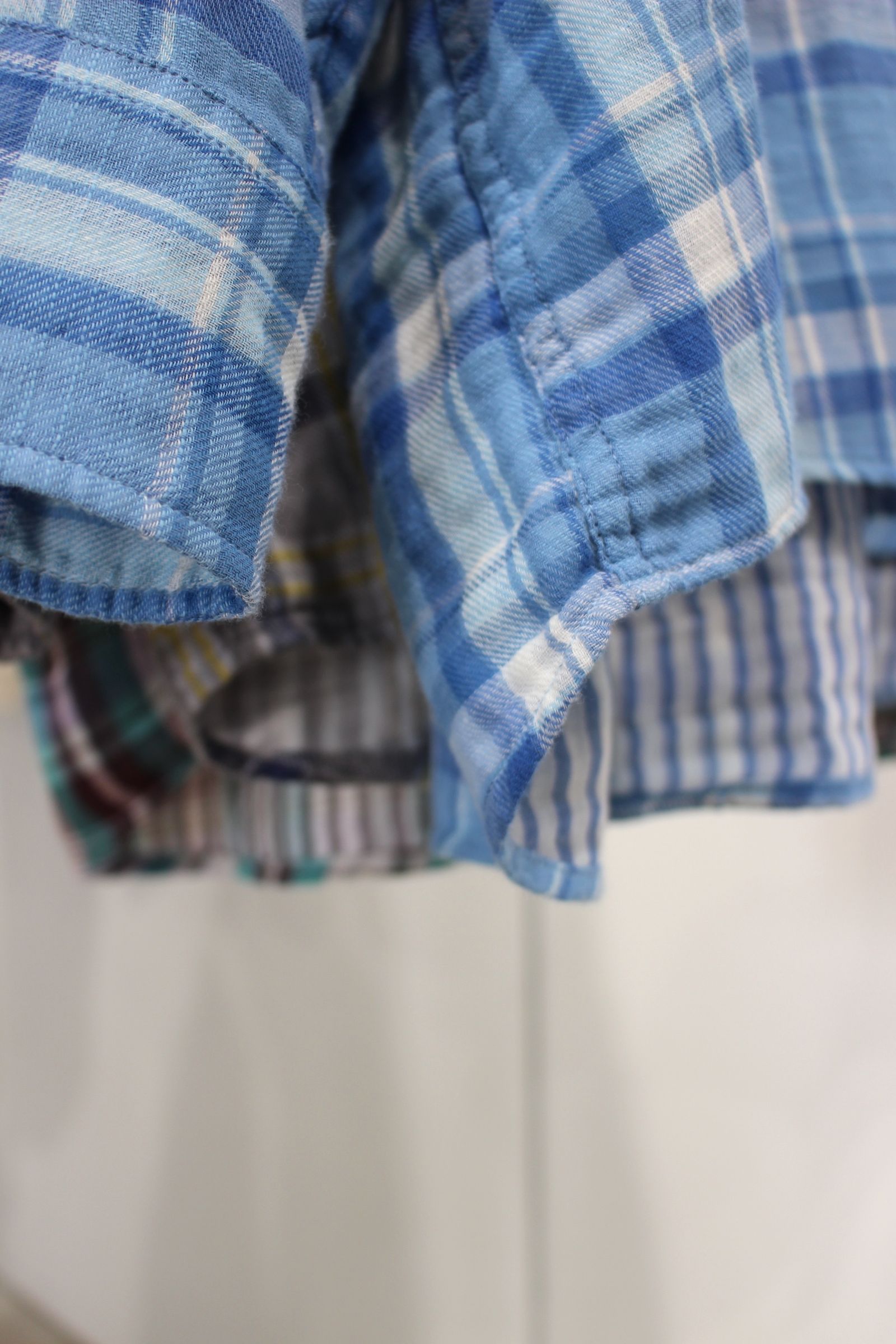 CHECK OVERSIZED SHIRT L/S/BLUE