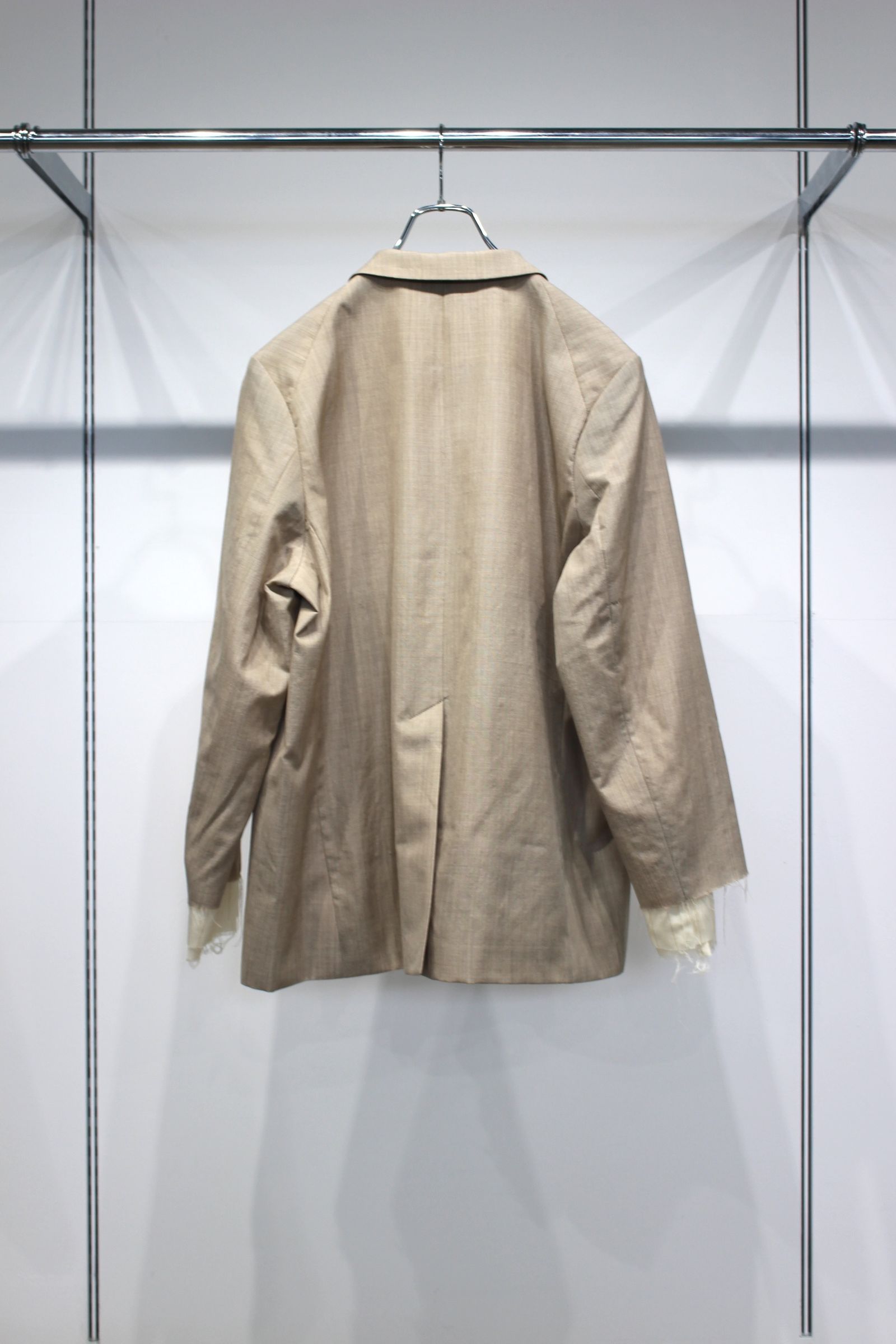 LAYERED TAILORED JACKET | HAKEME WIDE SLACKS | BEIGE | セットアップ