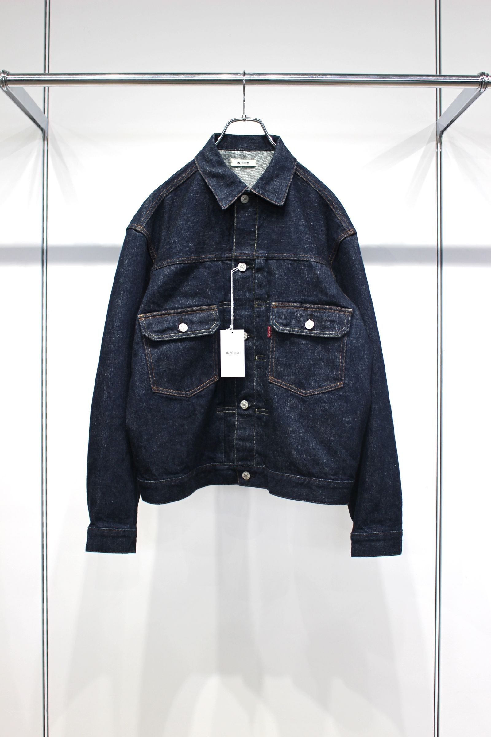 [ラスト1点] HYPER BIG "2ND" SHUTTLE DENIM SIDE PANEL JACKET | NAVY | デニムジャケット