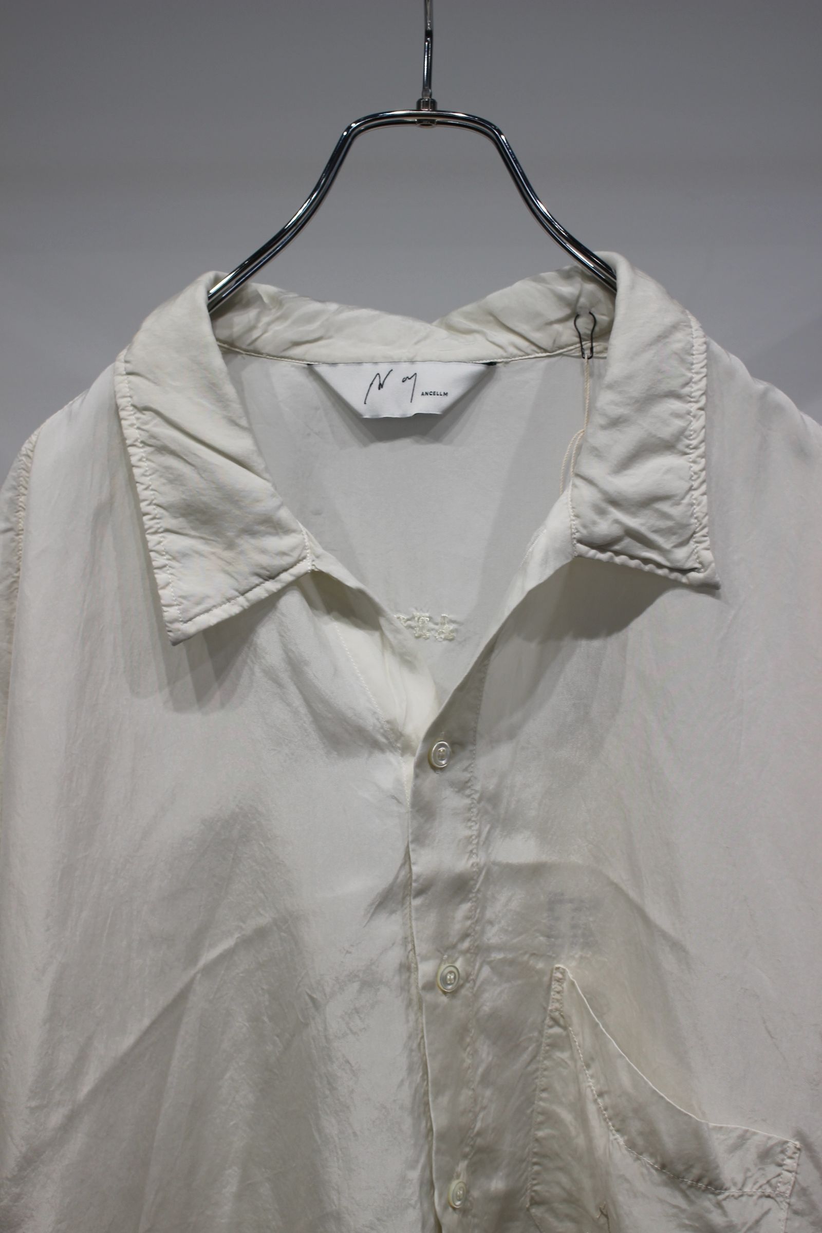 [ラスト1点] EMBROIDERED SOUVENIR SHIRT | WHITE | 刺繍シャツ