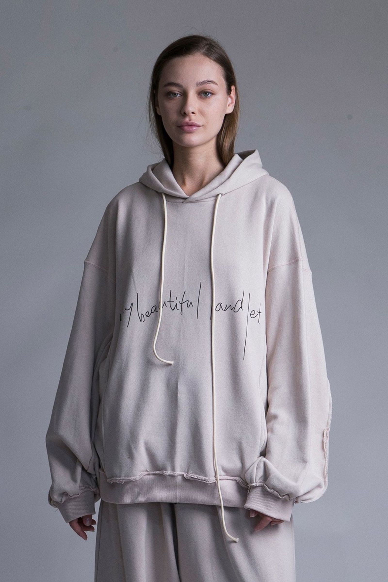 my beautiful landlet - URAKE SWEAT HOODIE/PINK | NapsNote