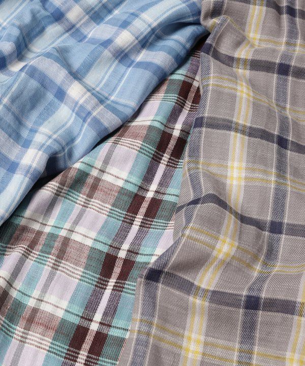 CHECK OVERSIZED SHIRT L/S/BLUE
