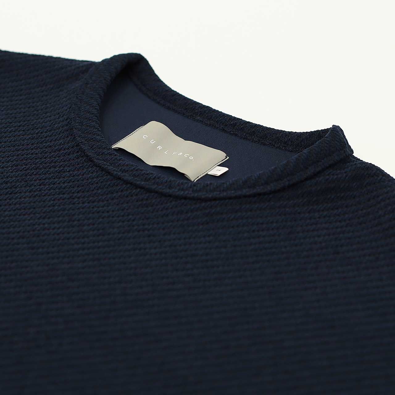 MOLLE YARN TWILL KNIT P/O | NAVY | クルーネックプルオーバー
