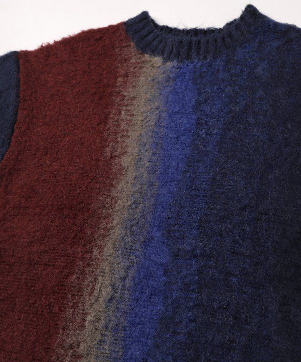 GRADATION KNIT/ニット/ネイビー