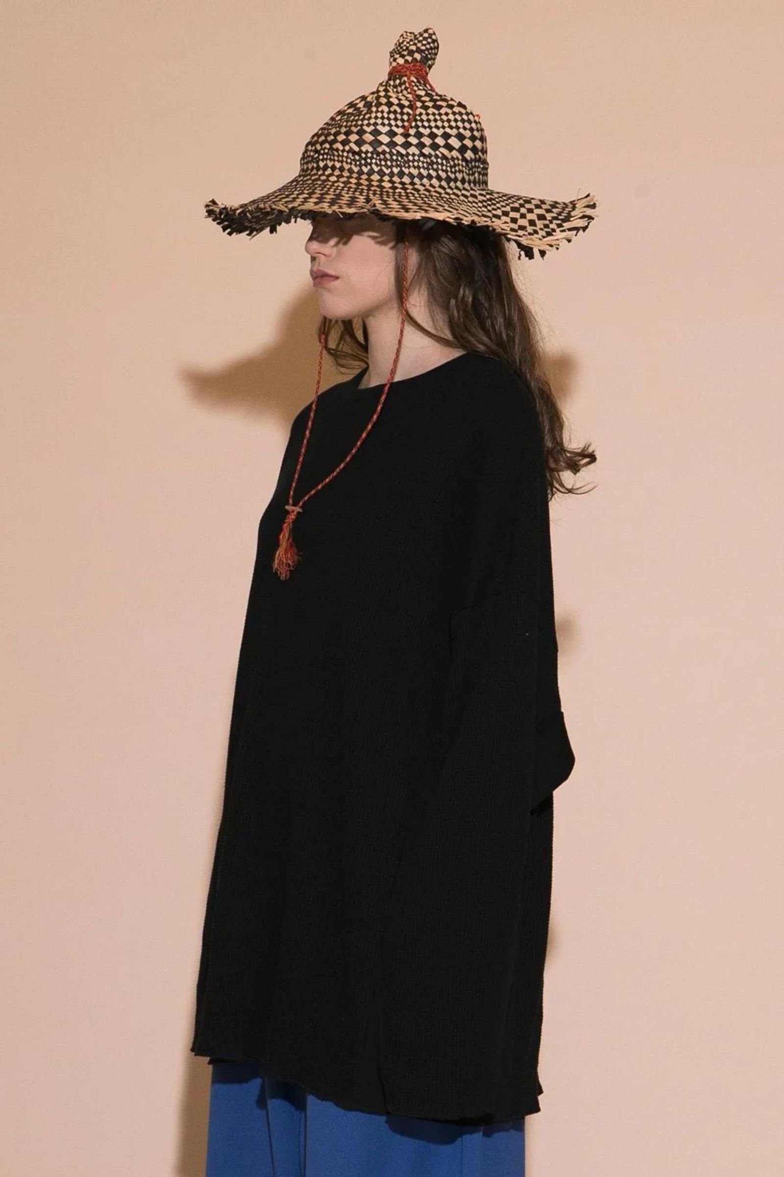 WAFFLE LONG SLEEVE PULLOVER | BLACK | カットソー