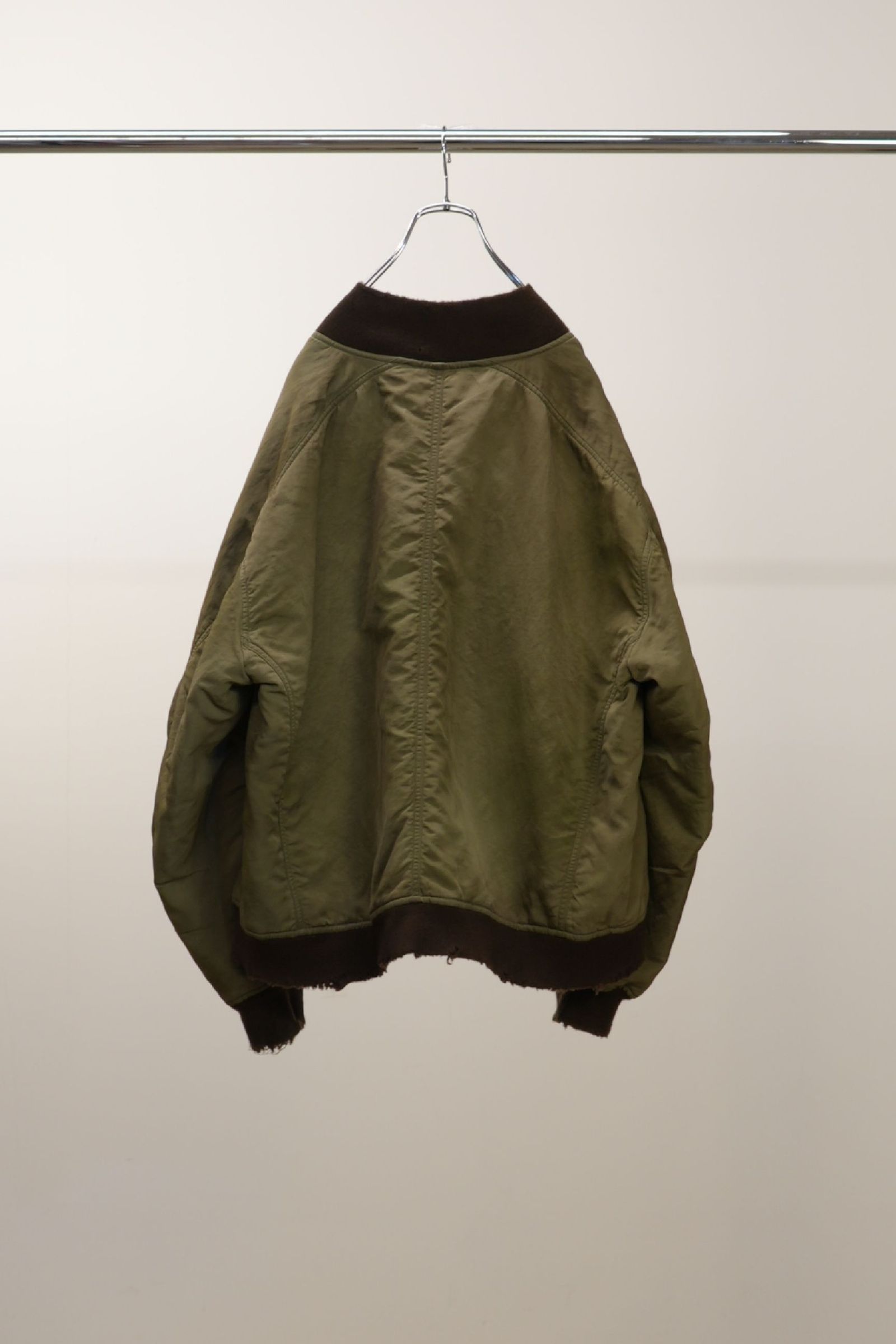 FADED BOMBER JACKET | KHAKI | ボンバージャケット