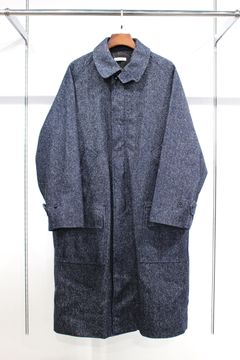 HYPER BIG SILK DENIM SINGLE RAGLAN 4PK FLAT COAT/NAVY DENIM