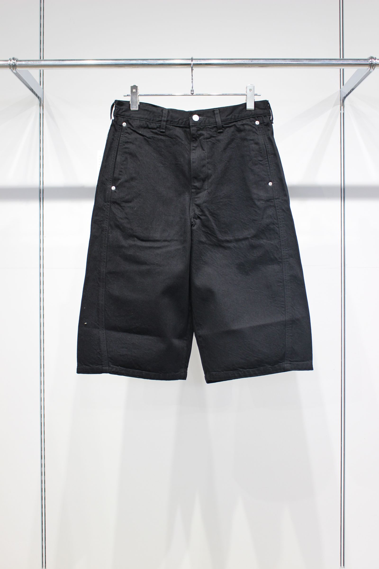 3D 3/4 DENIM PANTS | BLACK | ショートパンツ