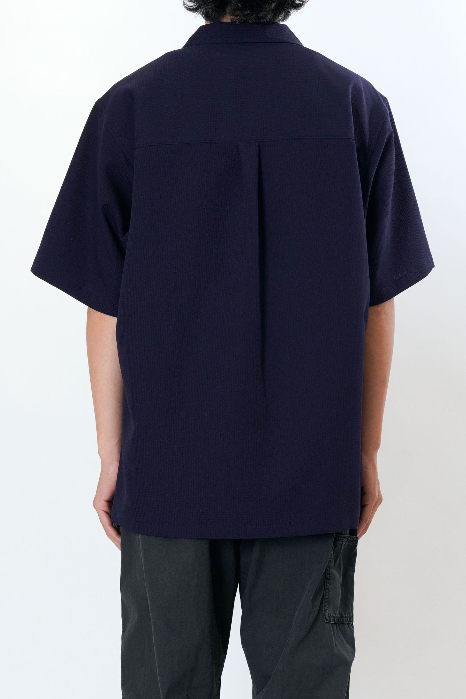 [ラスト1点] MESH S/S SHIRTS | NAVY | シャツ