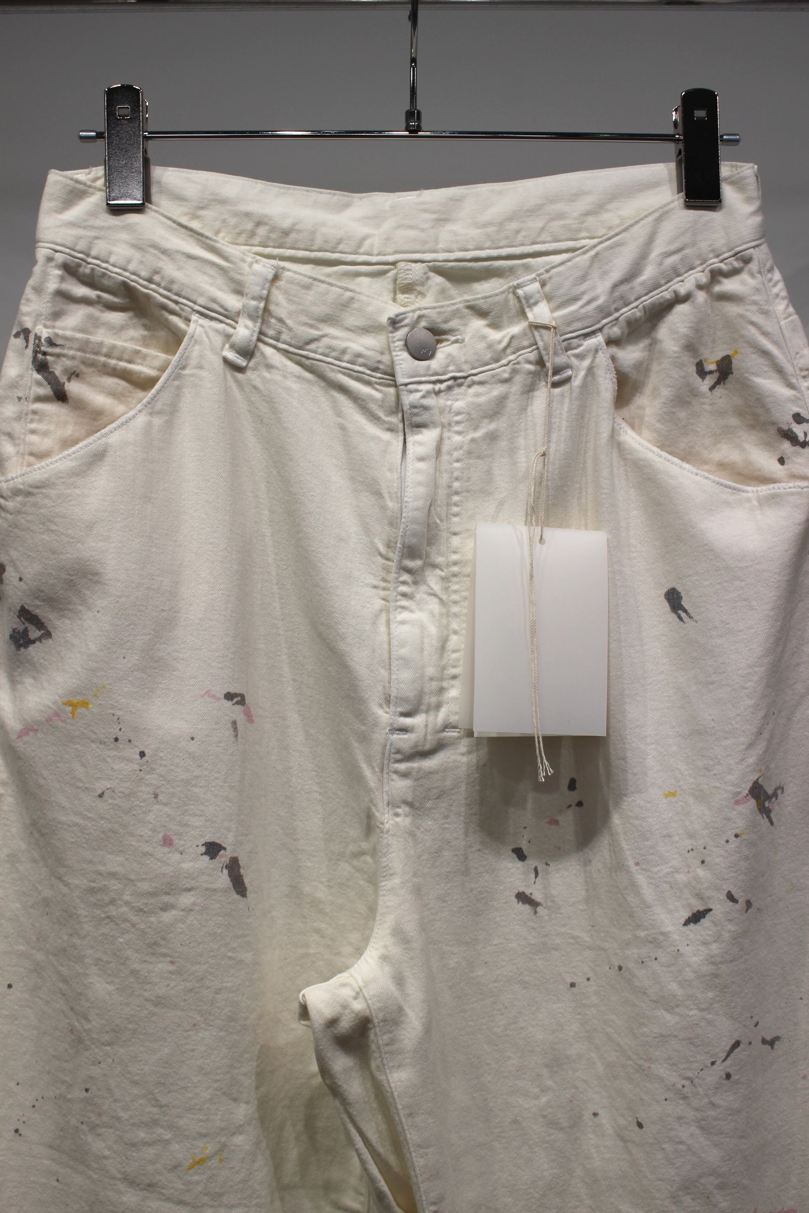 LIGHT OZ WIDE STRAIGHT DENIM PANTS | WHITE | デニム