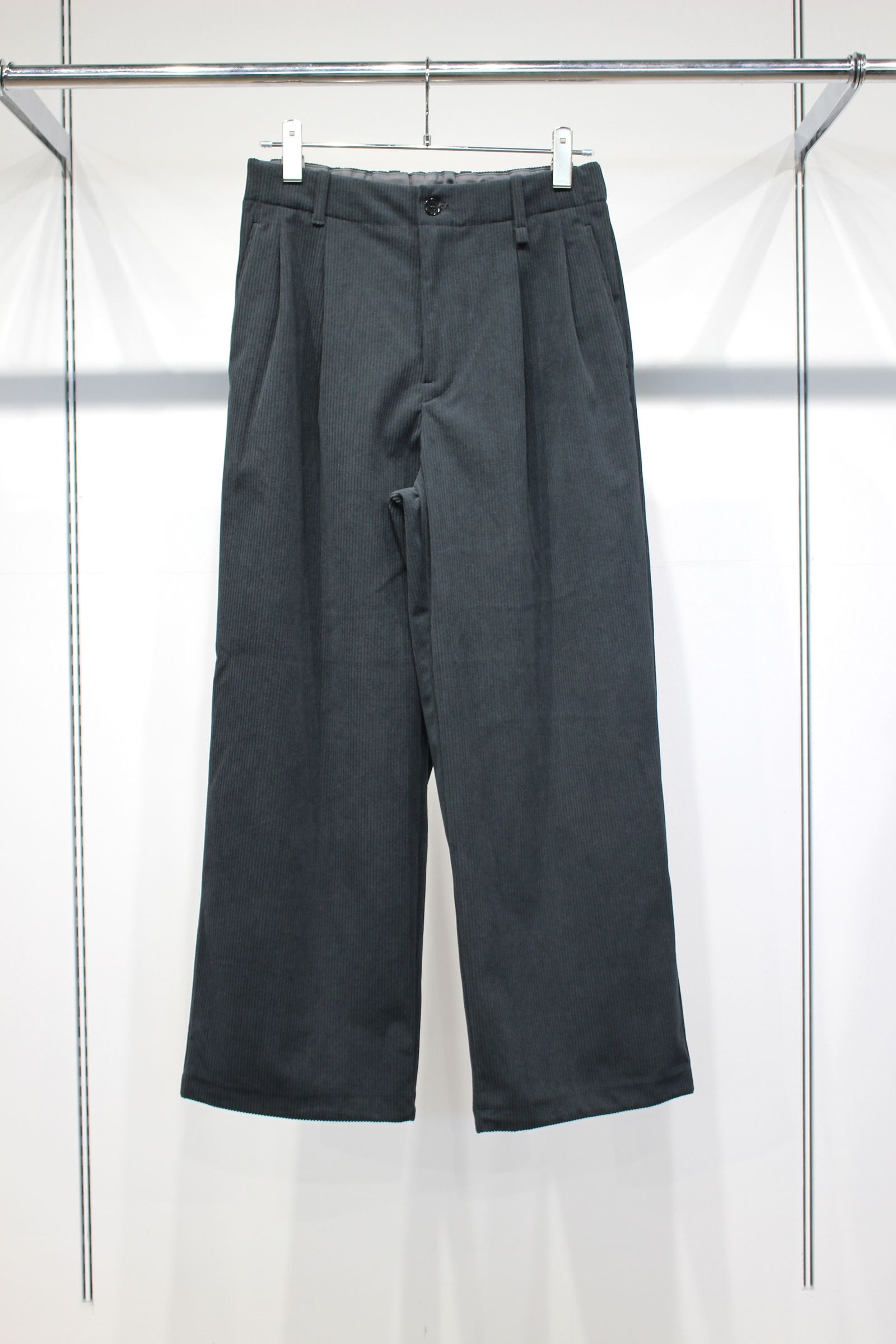 TRICOT CORDUROY PANTS | CADET BLUE | コーデュロイパンツ