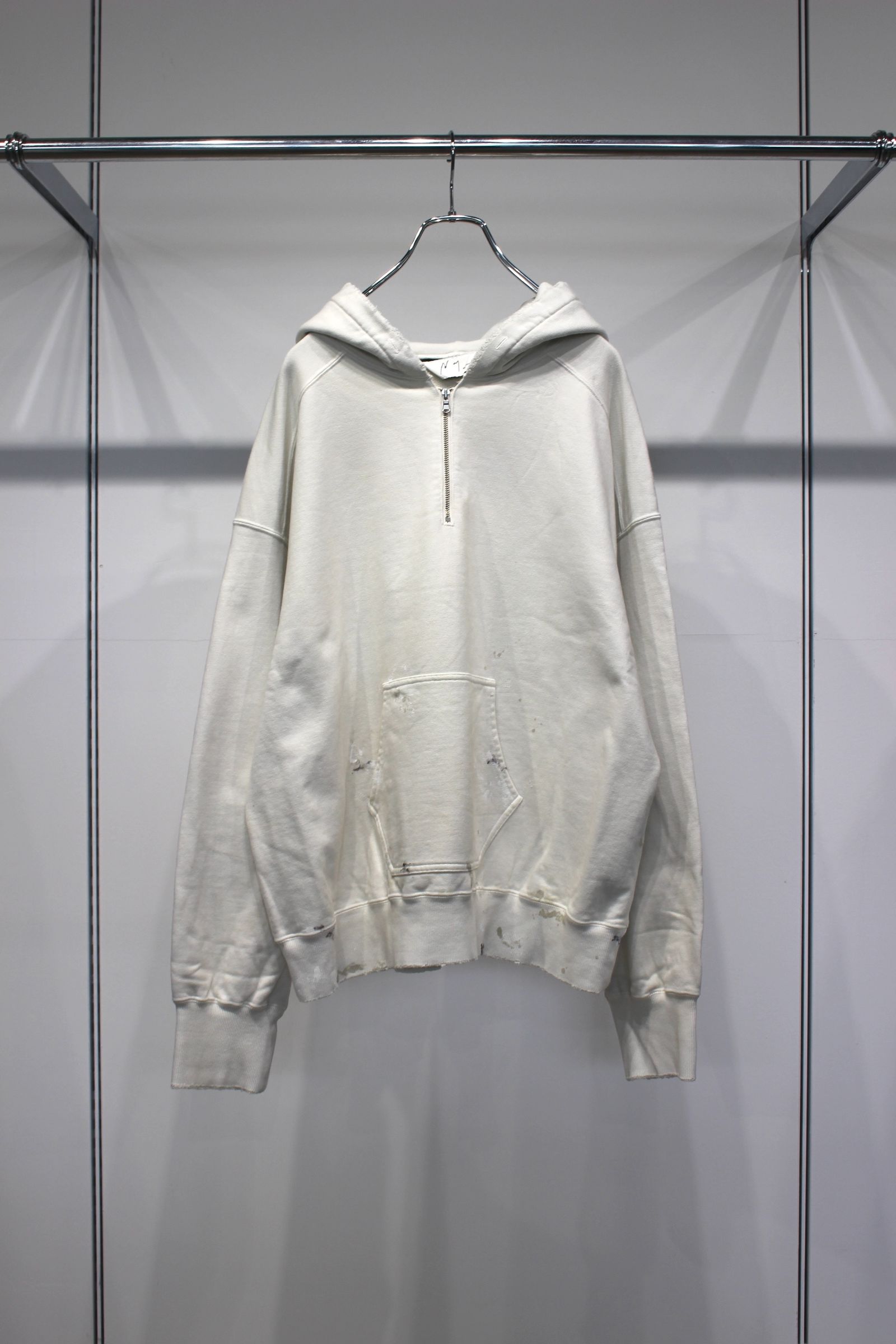 HALF ZIP HOODIE | GRAY | フーディー