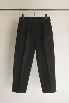 PAINT CHINO TROUSERS | BLACK | チノ