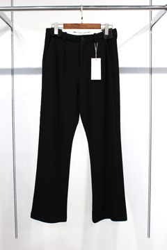 RIPPLE STRAIGHT SLACKS/BLACK