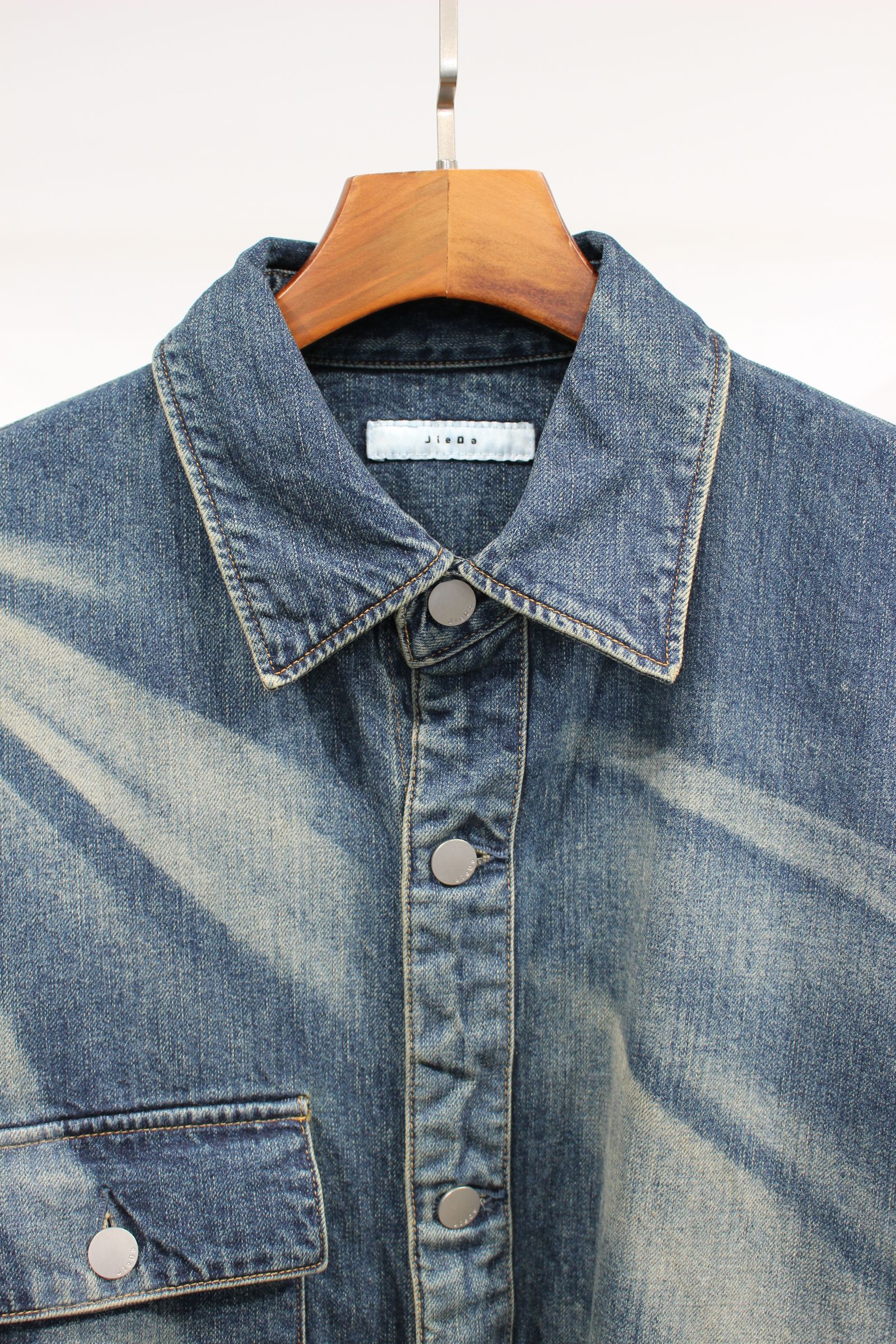 JieDa - OVER SIZE DENIM SHIRT | INDIGO | デニムシャツ | NapsNote