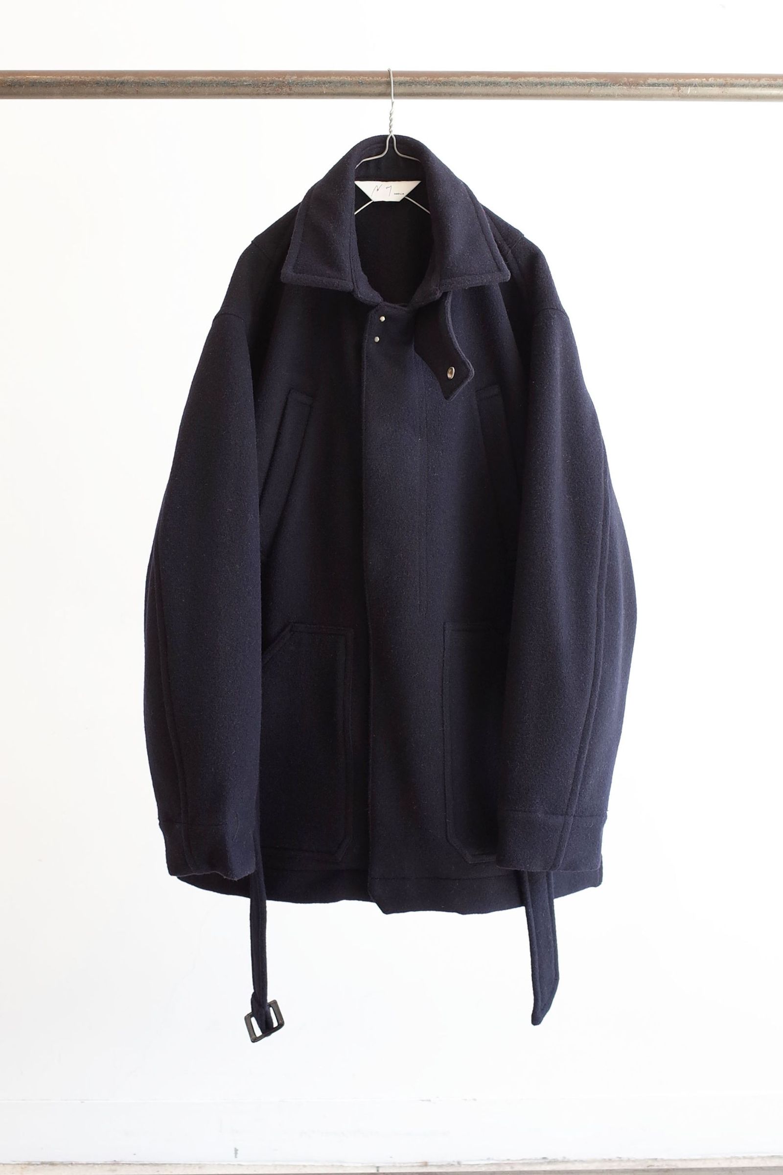 ANCELLM - MELTON HALF LENGTH JACKET/NAVY | NapsNote