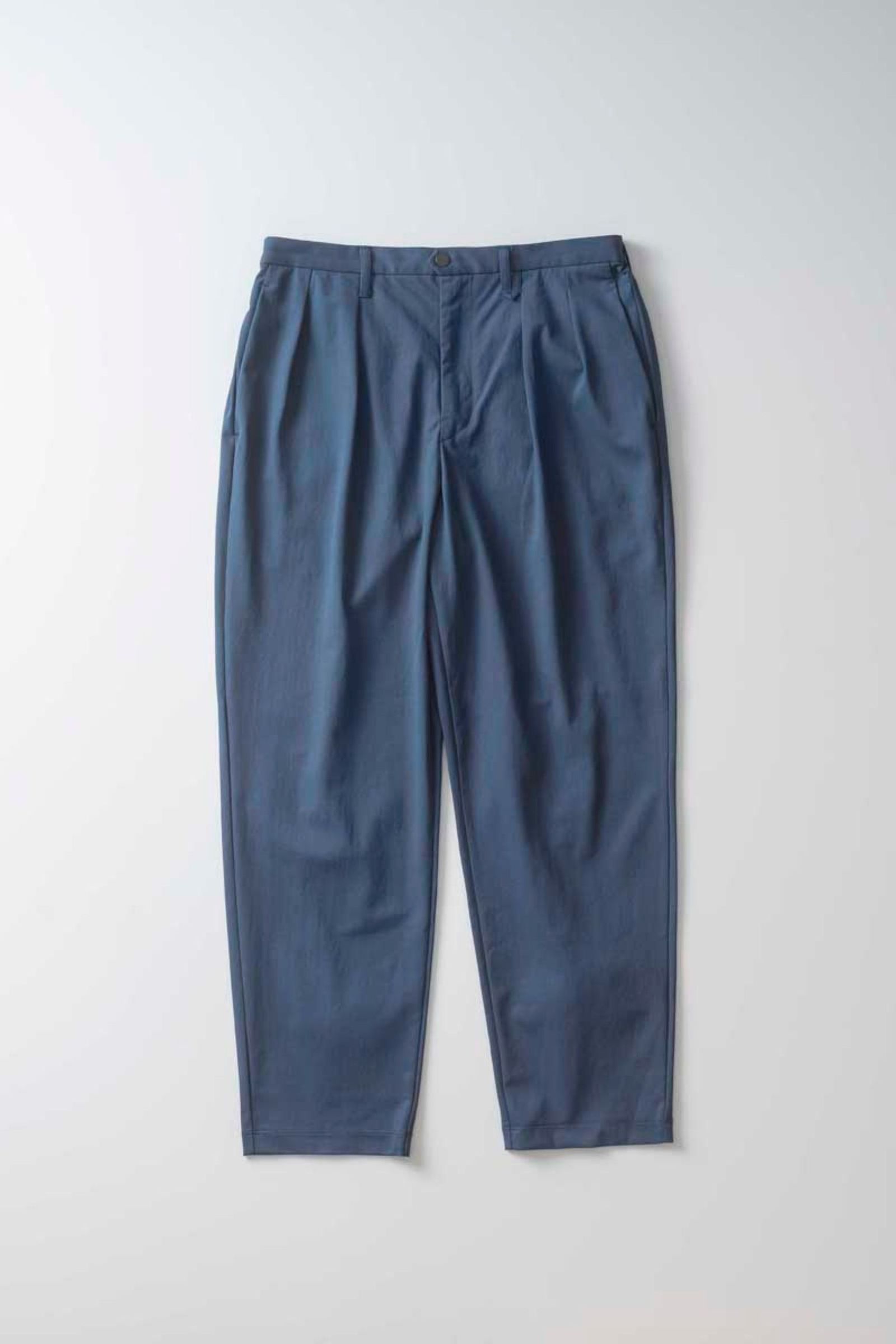 TRICOT TAPERED TROUSERS/PRUSSIAN