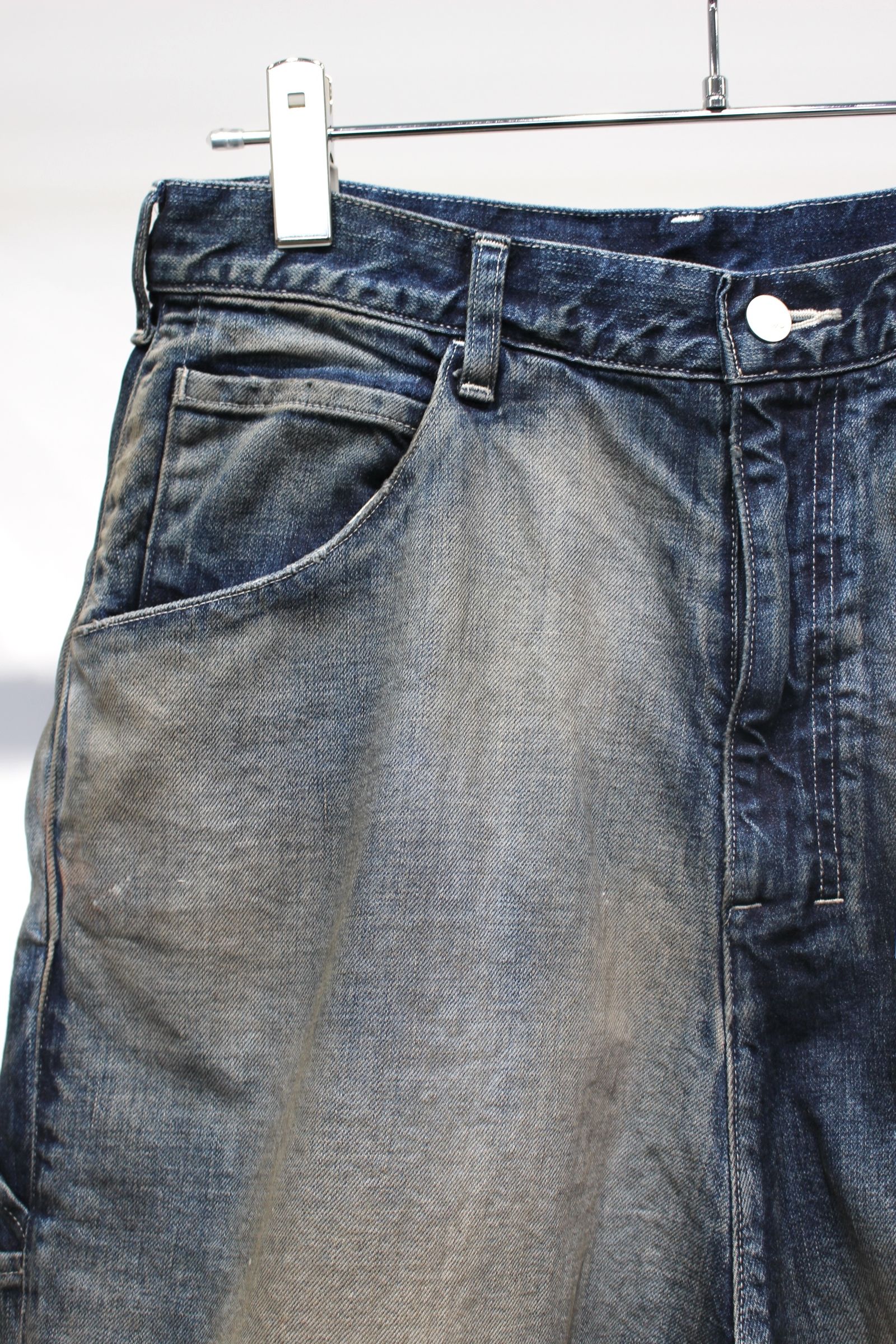 DENIM PAINTER SHORTS | INDIGO | デニムショーツ