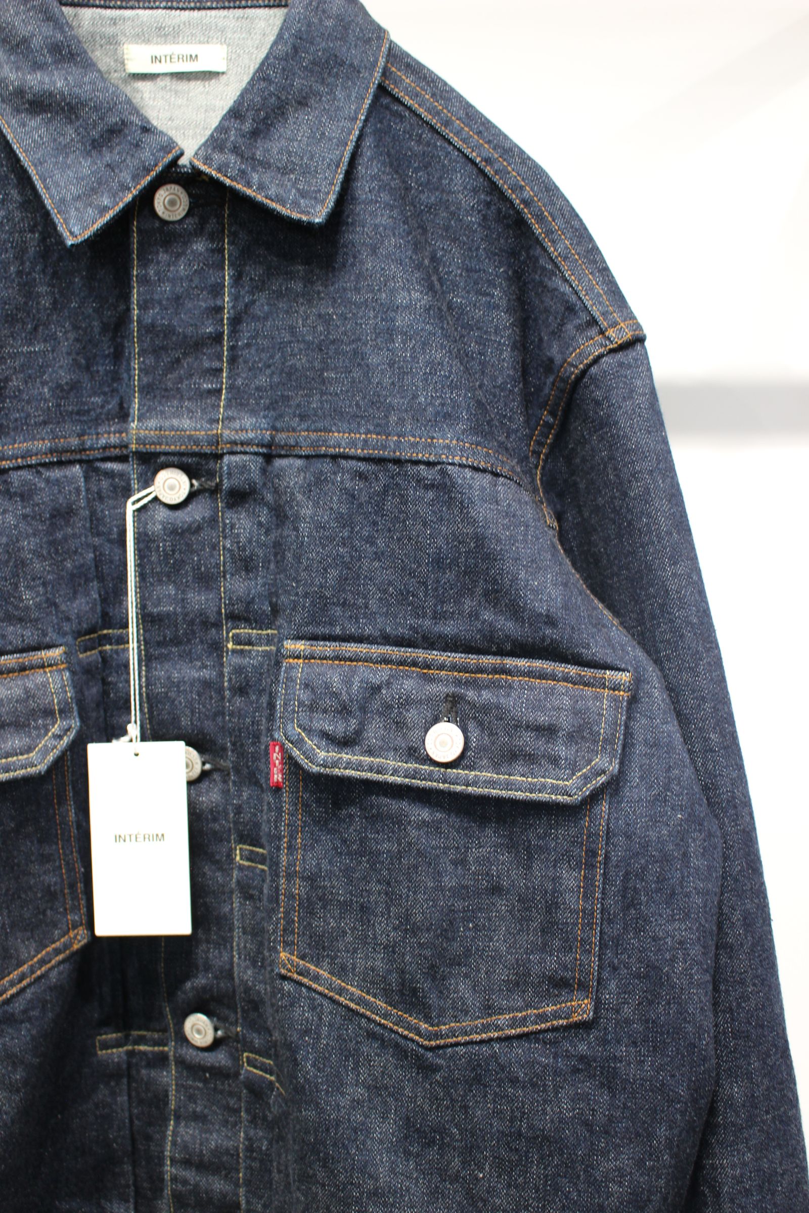 [ラスト1点] HYPER BIG "2ND" SHUTTLE DENIM SIDE PANEL JACKET | NAVY | デニムジャケット