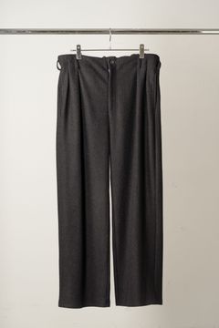 WOOL CUT SLACKS | BLACK | スラックス