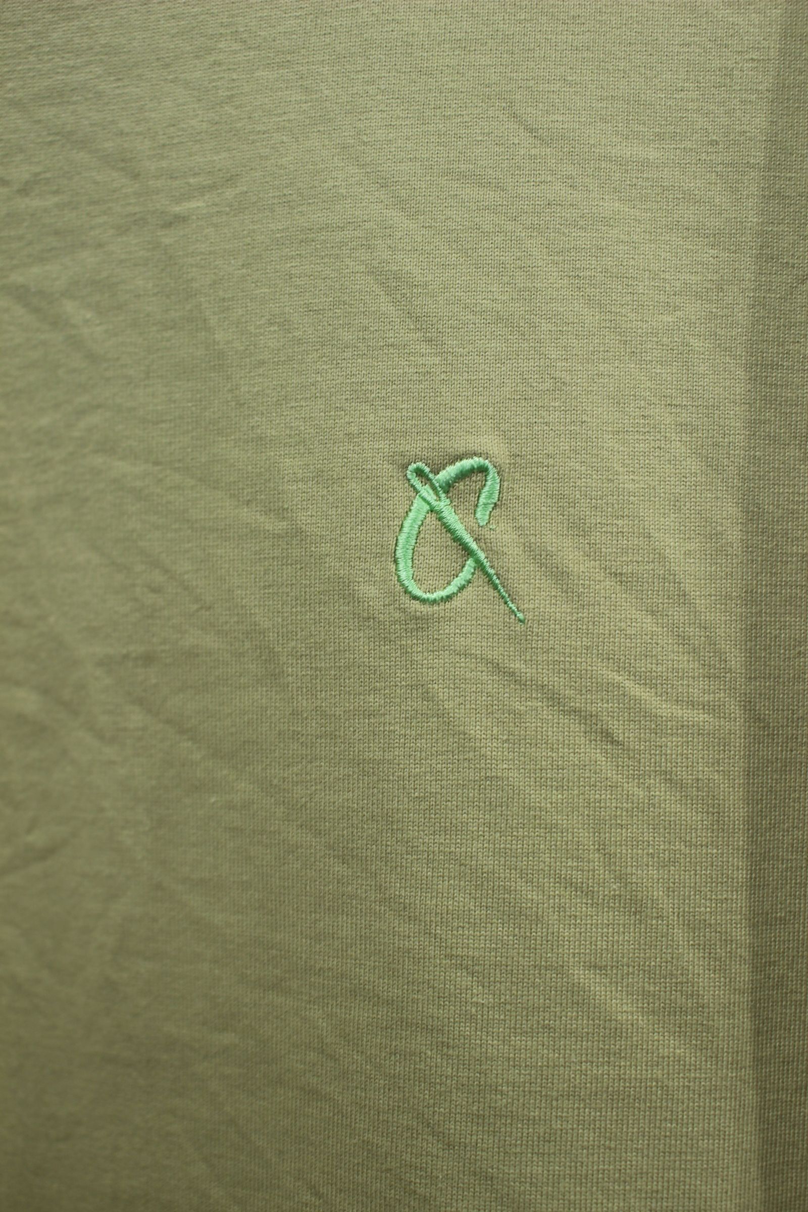 EMBROIDERY L/S TEE | LIME | カットソー