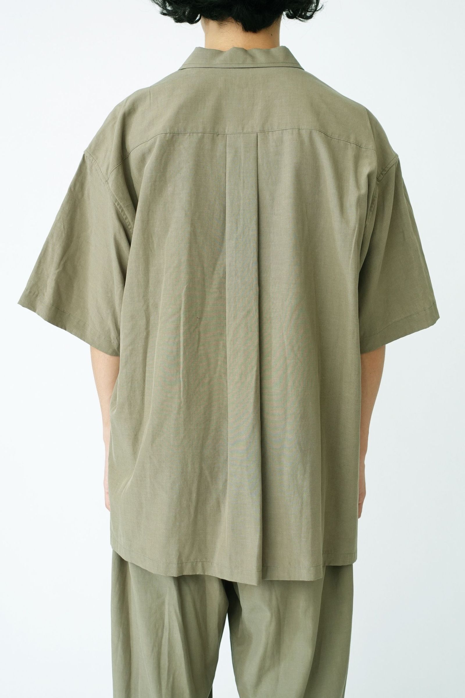 COTTON LINEN S/S OPEN COLLAR SHIRT/オープンカラーシャツ