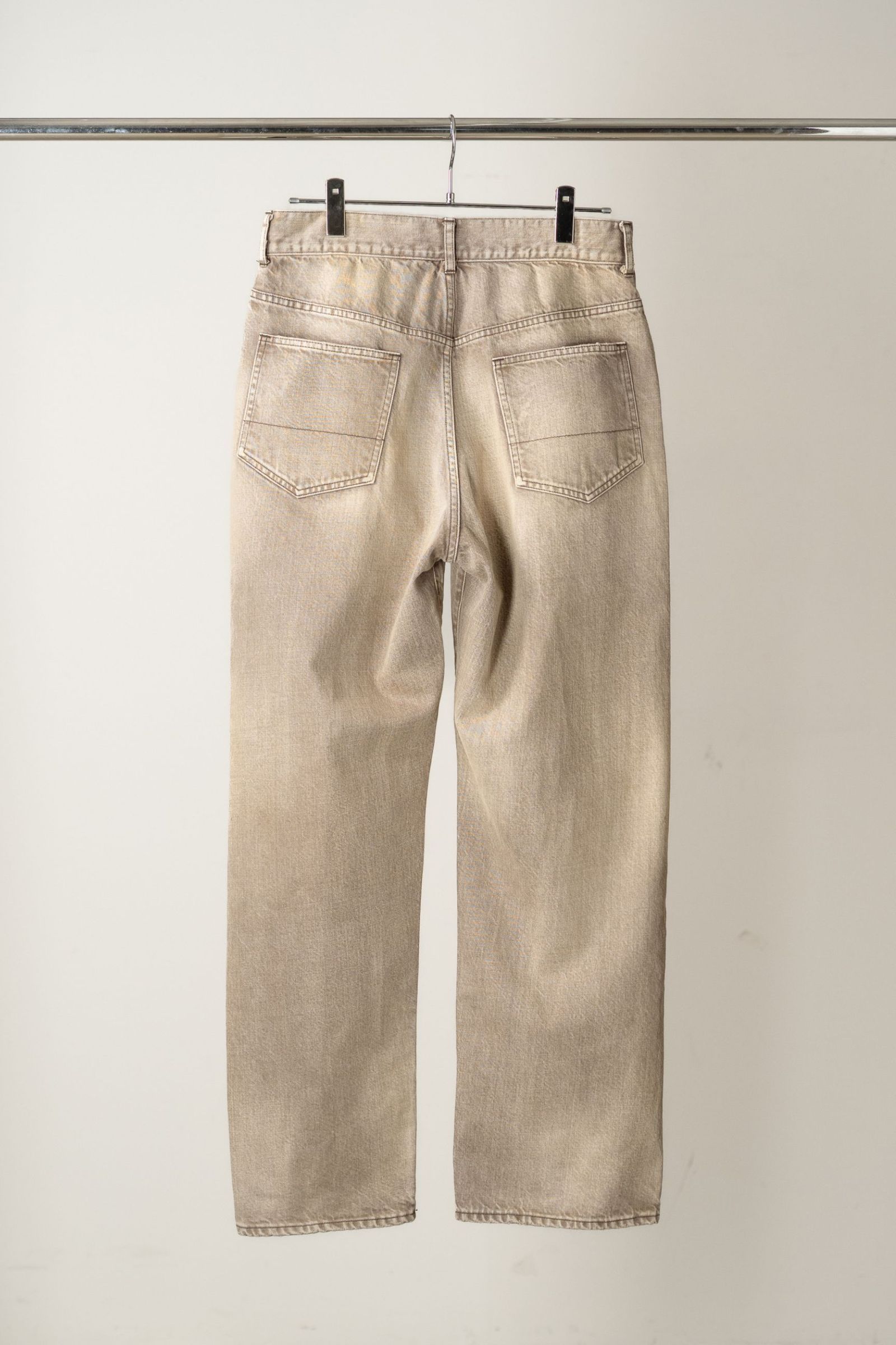 [ラスト1点] #02 TAPERED 5P DENIM PANTS | BROWN | デニムパンツ