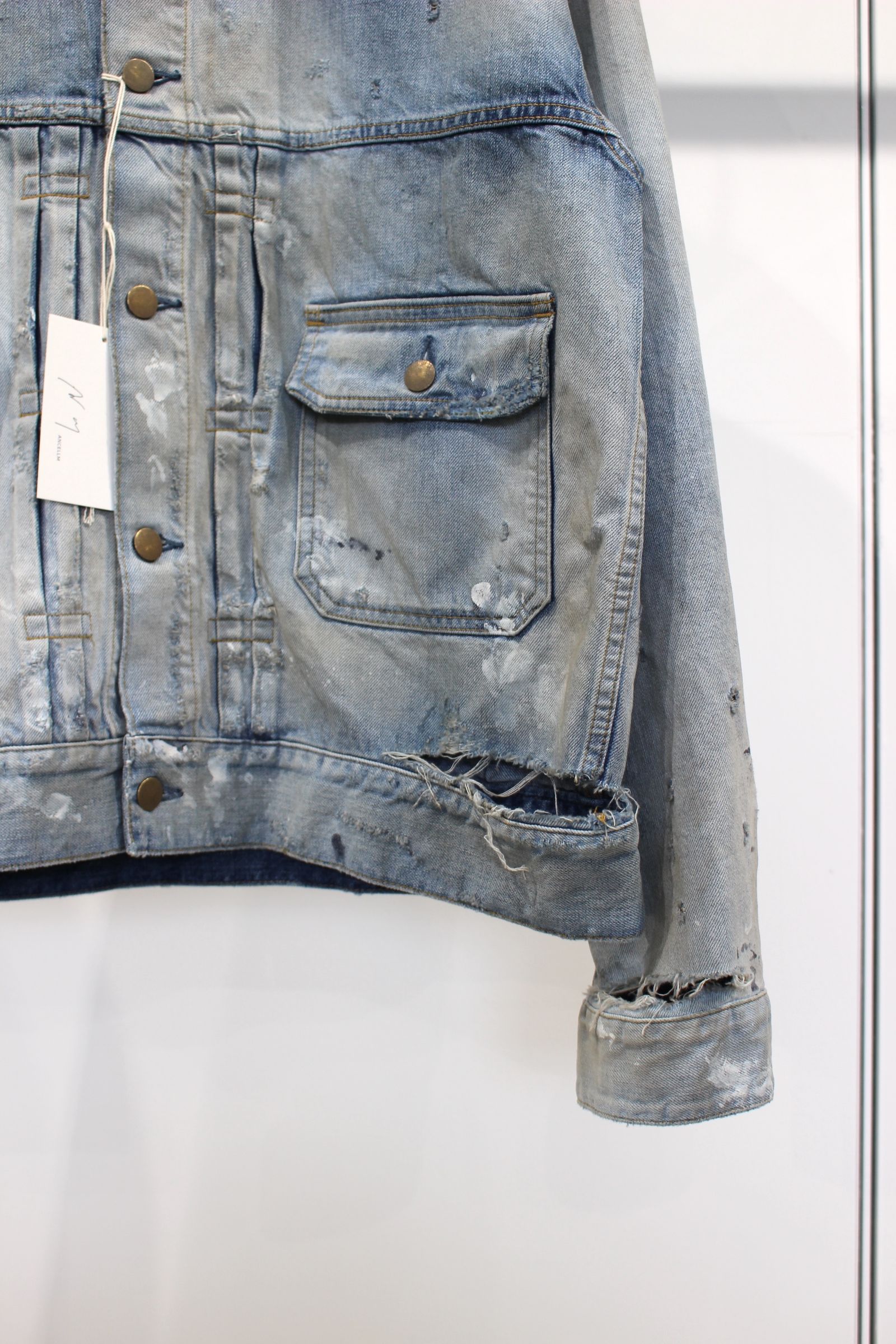 ANCELLM - CRASH DENIM JACKET type-2/INDIGO | NapsNote