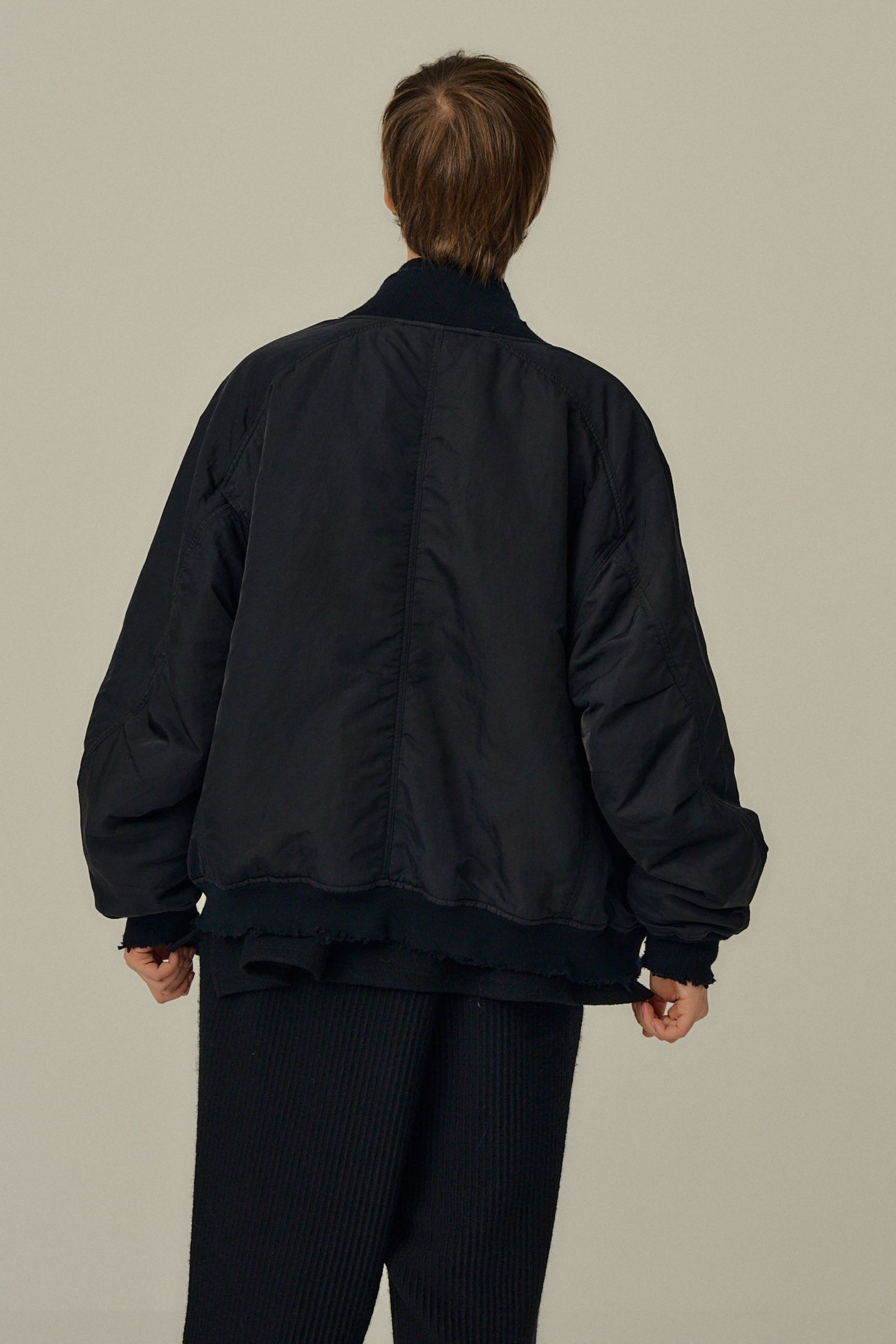 FADED BOMBER JACKET | BLACK | ボンバージャケット
