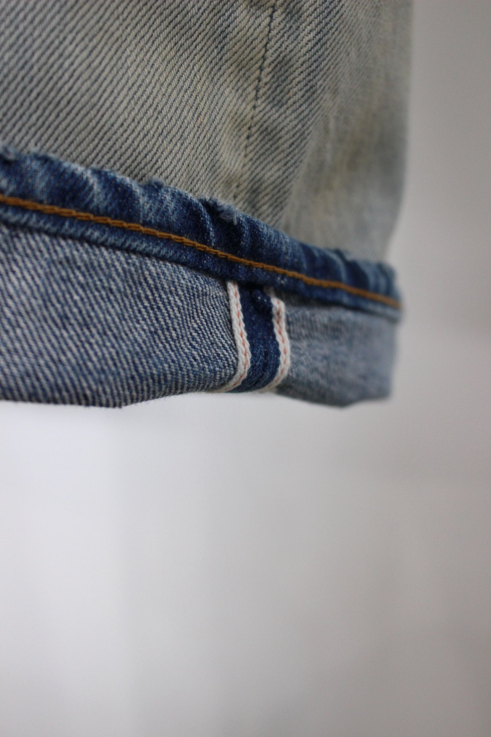 SELVEDGE DENIM STRAIGHT 5P PANTS/INDIGO