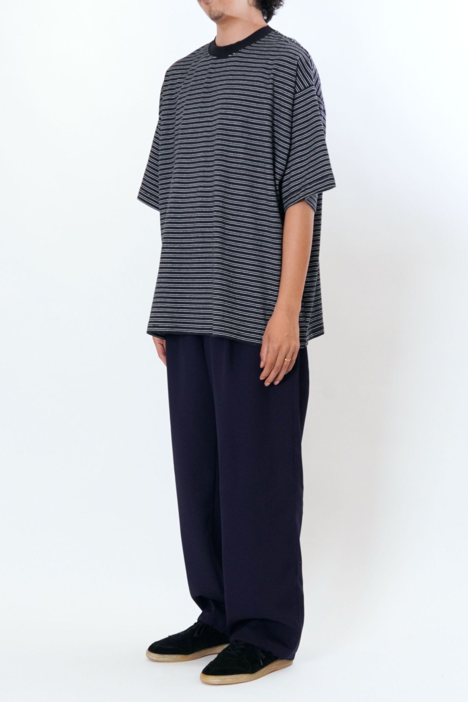 EVCON - BORDER WIDE S/S T-SHIRT | BLACK | カットソー | NapsNote