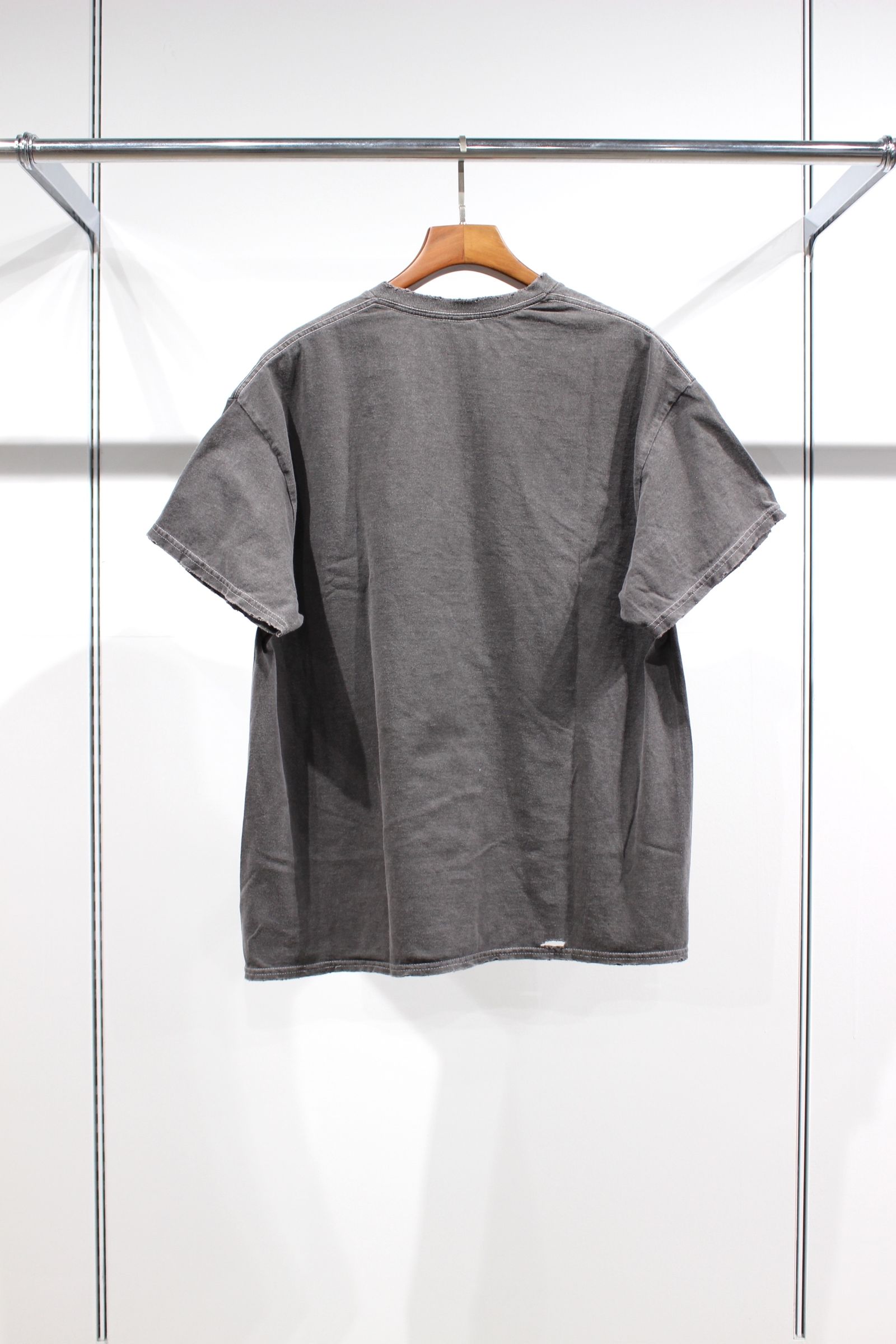 【再入荷】EMBROIDERY DYED T-SHIRT/F.BLACK