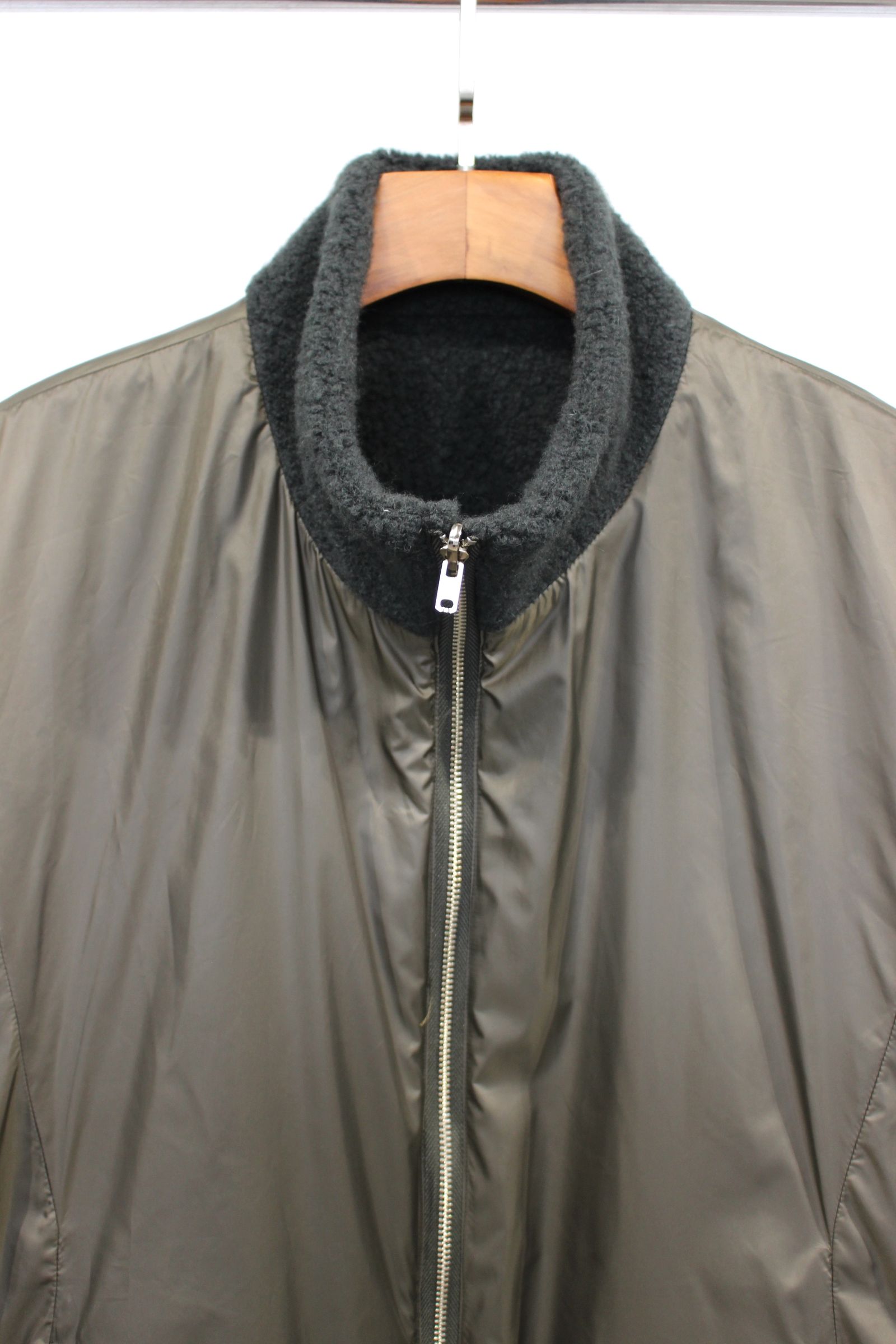 BISHU ANGORA PILE JERSEY Reversible Blouson/OLIVE/ボアブルゾン