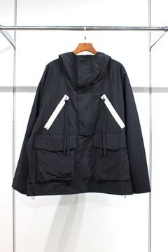 NYLON TAFFETA ANORAK HOODIE | BLACK | ジャケット