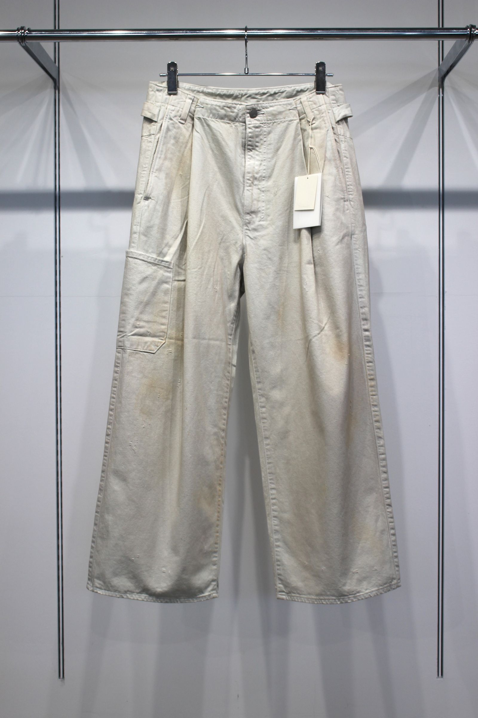 DENIM PAINTER PANTS | G.WHITE | ペインターパンツ