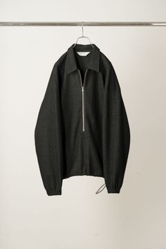 WOOL PULL OVER SHIRT | BLACK | プルオーバー