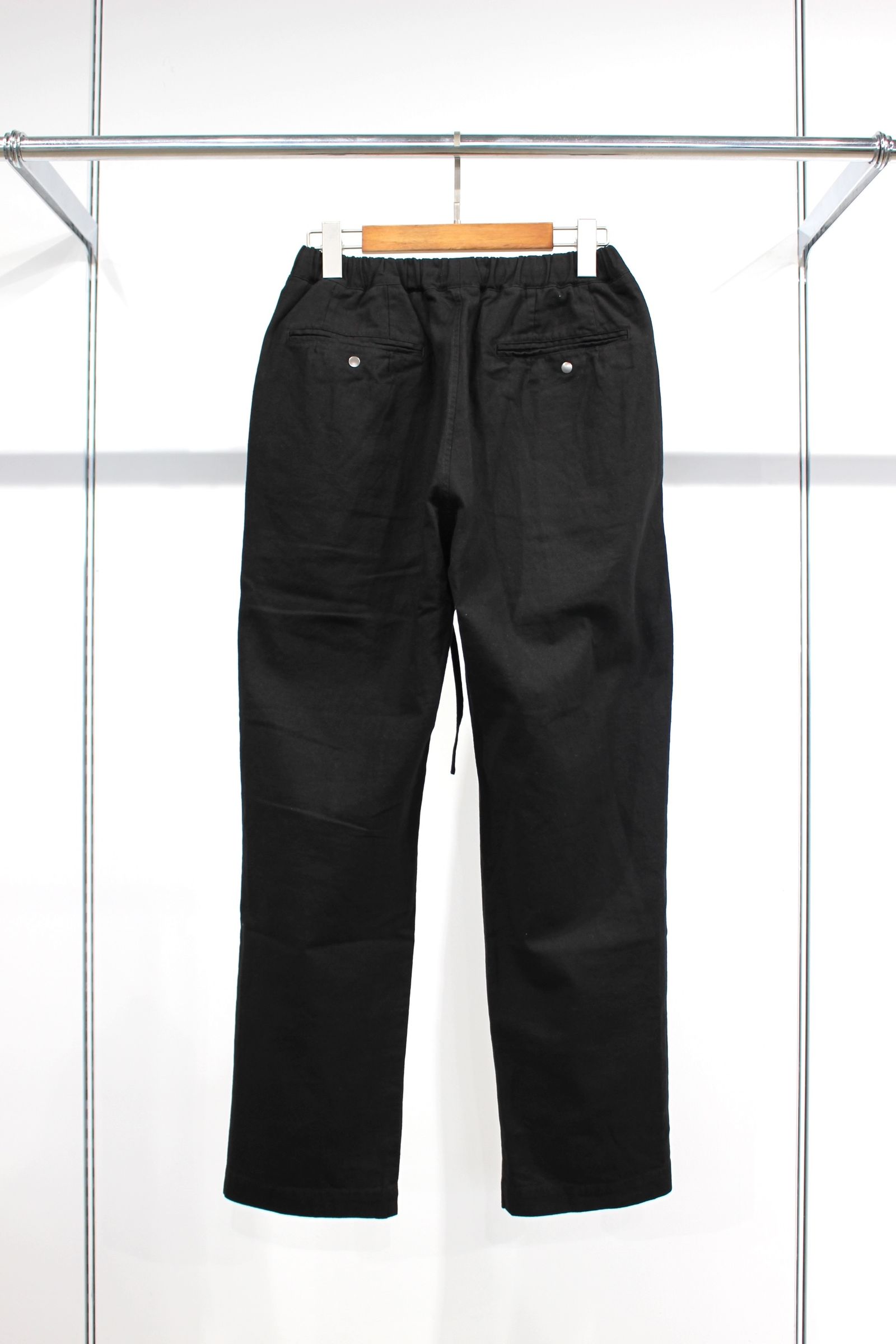 ALBERT EZ TROUSERS”SOLID” | BLACK | パンツ