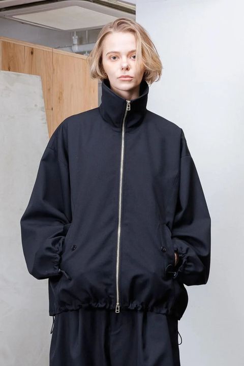 BISHU OLD WOOL GABARDINE Zip Blouson | BLACK | アウター