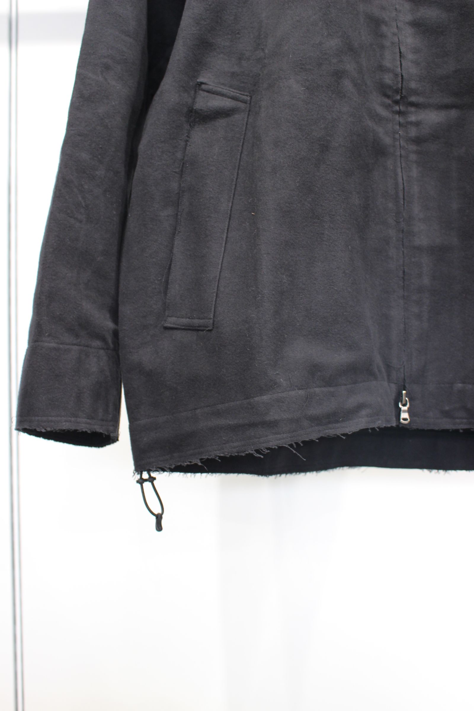 [ラスト1点] JENS SHORT BLOUSON | BLACK | コットンスウェードジャケット