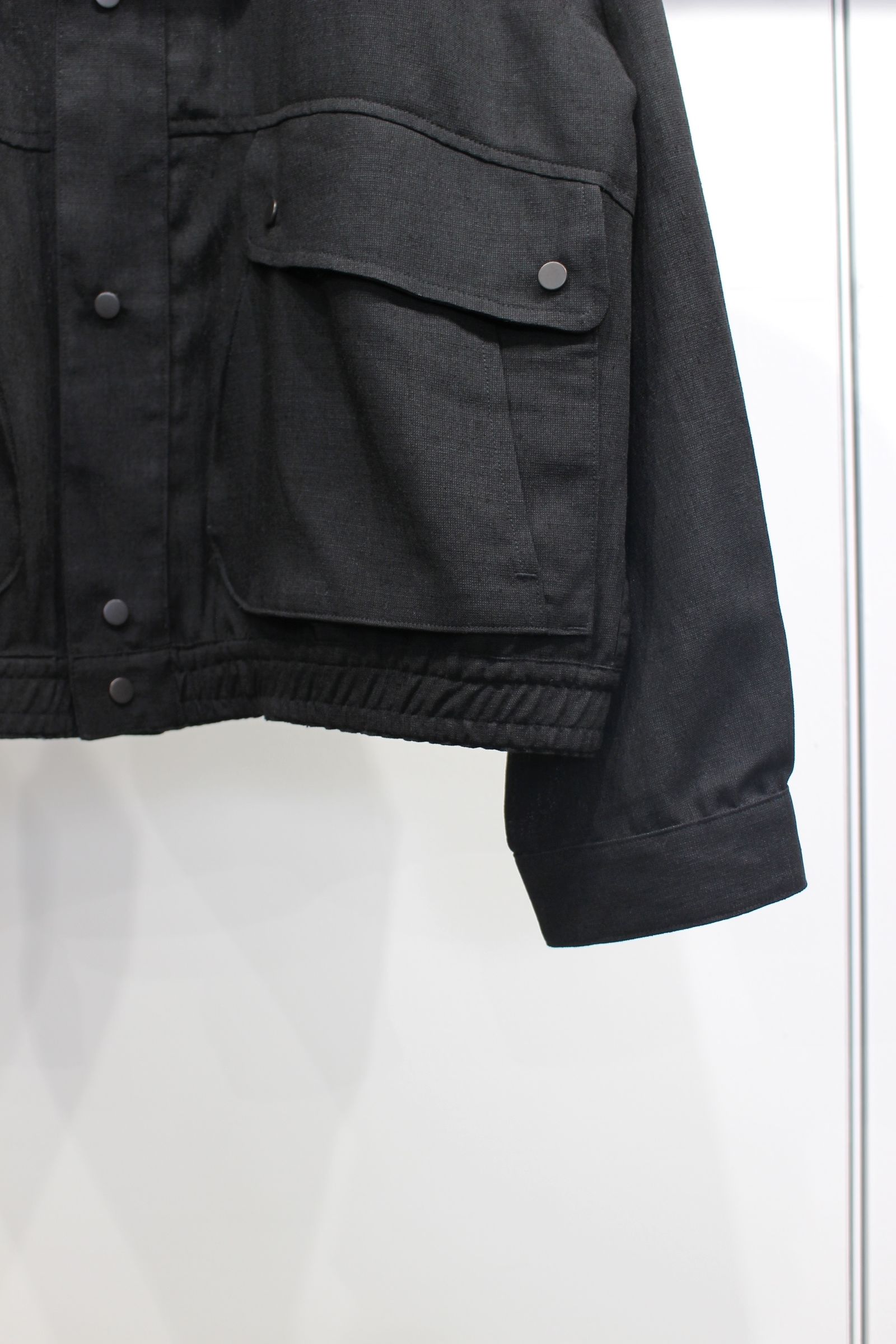 MELANGE SNAP BLOUSON | BLACK | ブルゾン
