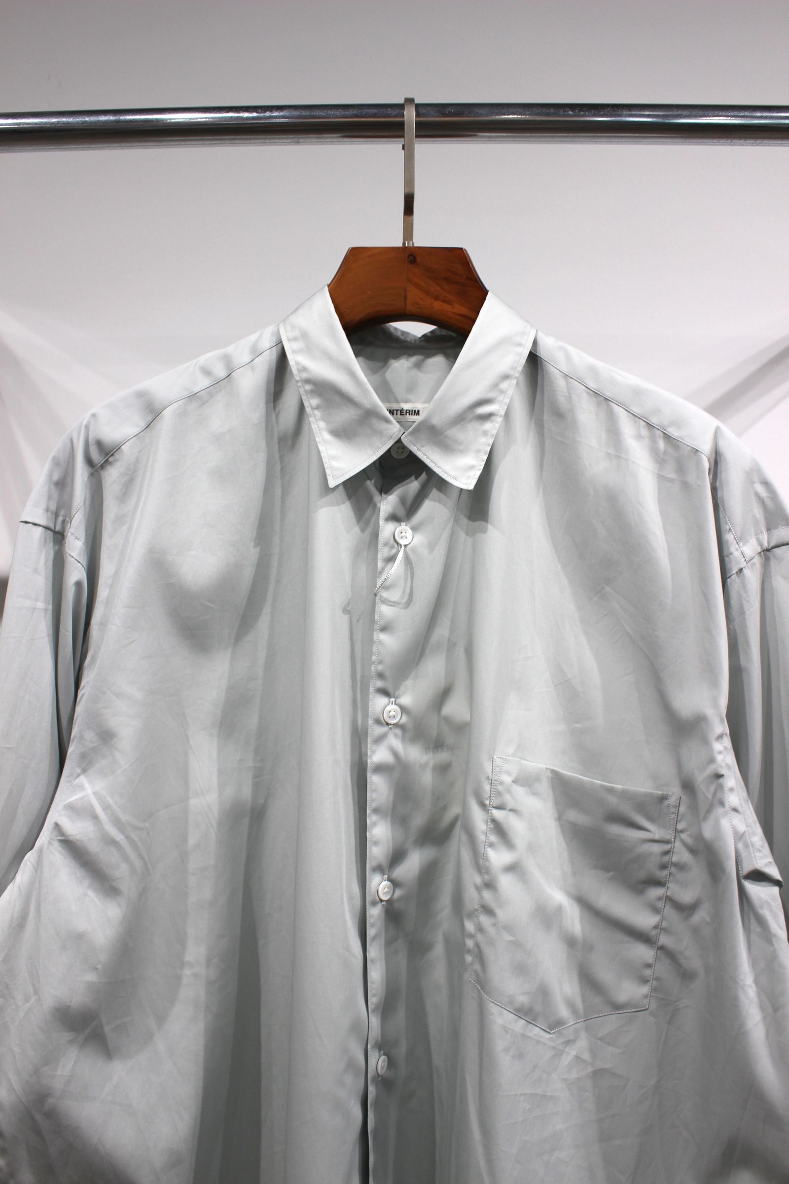 HYPER BIG 200/2 SUPIMA BROAD REGULAR COLLAR SHIRT/L.MINT