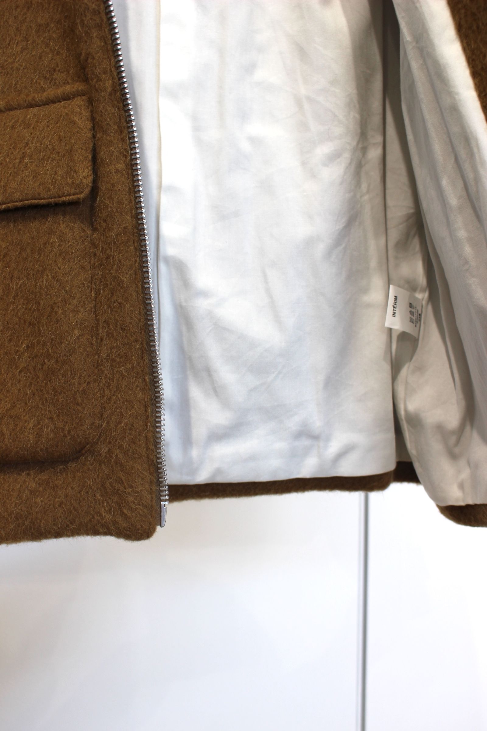 DOUBLE FACE HAIRY ALPACA WOOL SPORTS JACKET | CAMEL BEIGE | ジャケット